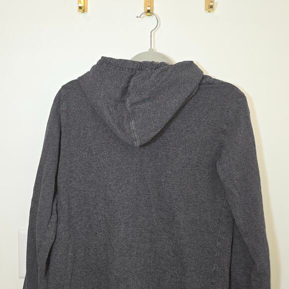 Patagonia Womens Board Short Label Lightweight Full Zip Hoodie Sz M Gray Logo - Picture 5 of 8